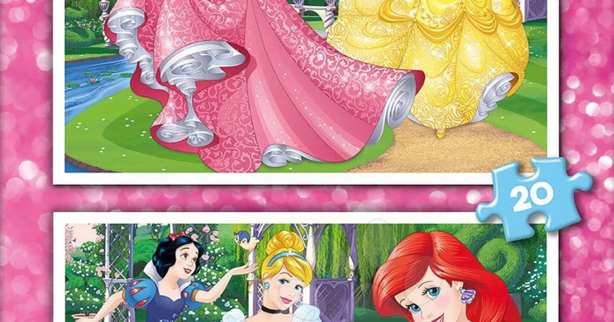 Disney Hercegnők Puzzle 2x20 db EDUCA